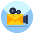 external Video-Mail-mailing-flat-icons-vectorslab-2 icon