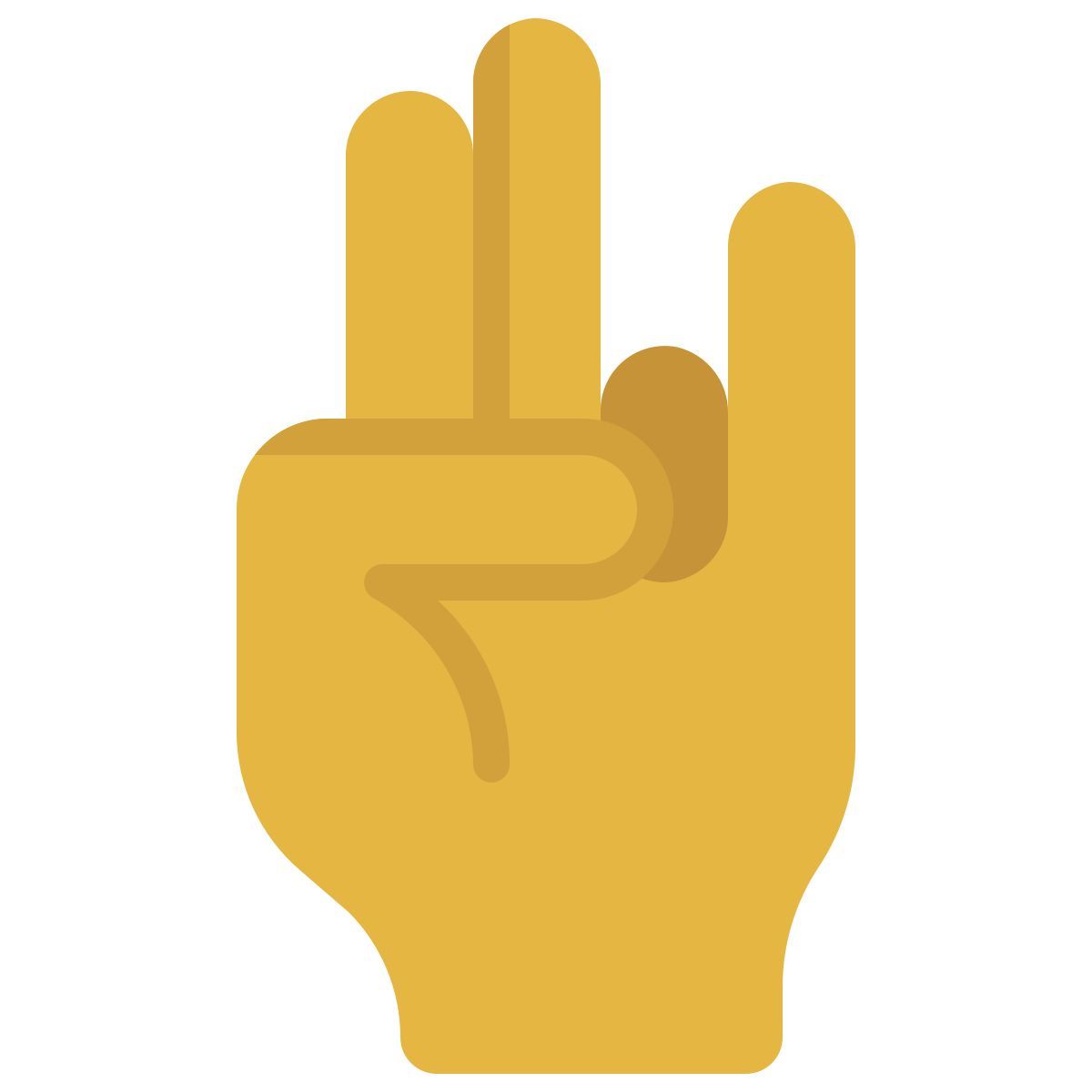 external index hands and gestures flat flat juicy fish icon