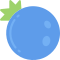 external blueberry-fruit-flat-flat-juicy-fish icon