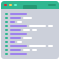 external code-web-developer-flat-flat-juicy-fish icon