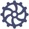 external curved-gears-and-cogs-flat-flat-juicy-fish icon
