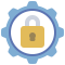external security-gears-and-cogs-flat-flat-juicy-fish icon