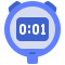external stopwatch-gym-life-flat-flat-juicy-fish icon