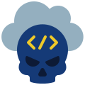 external cloud-cyber-crime-flat-flat-juicy-fish icon