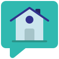 external home-messages-and-communication-flat-flat-juicy-fish icon