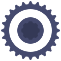external inner-gears-and-cogs-flat-flat-juicy-fish icon