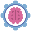 external intelligence-gears-and-cogs-flat-flat-juicy-fish icon
