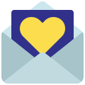 external love-messages-and-communication-flat-flat-juicy-fish icon