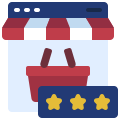 external online-customer-feedback-flat-flat-juicy-fish icon