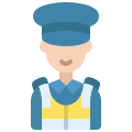 external police-legal-flat-flat-juicy-fish icon