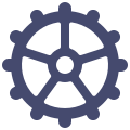 external rounded-gears-and-cogs-flat-flat-juicy-fish icon