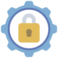 external security-gears-and-cogs-flat-flat-juicy-fish icon