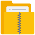 external zip-data-organisation-flat-flat-juicy-fish icon