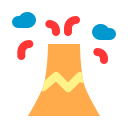 external volcano-weather-and-disaster-flat-flat-kendis-lasman icon