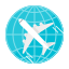 external aircraft-travel-and-holiday-flat-land-kalash icon