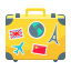 external bag-travel-and-holiday-flat-land-kalash icon
