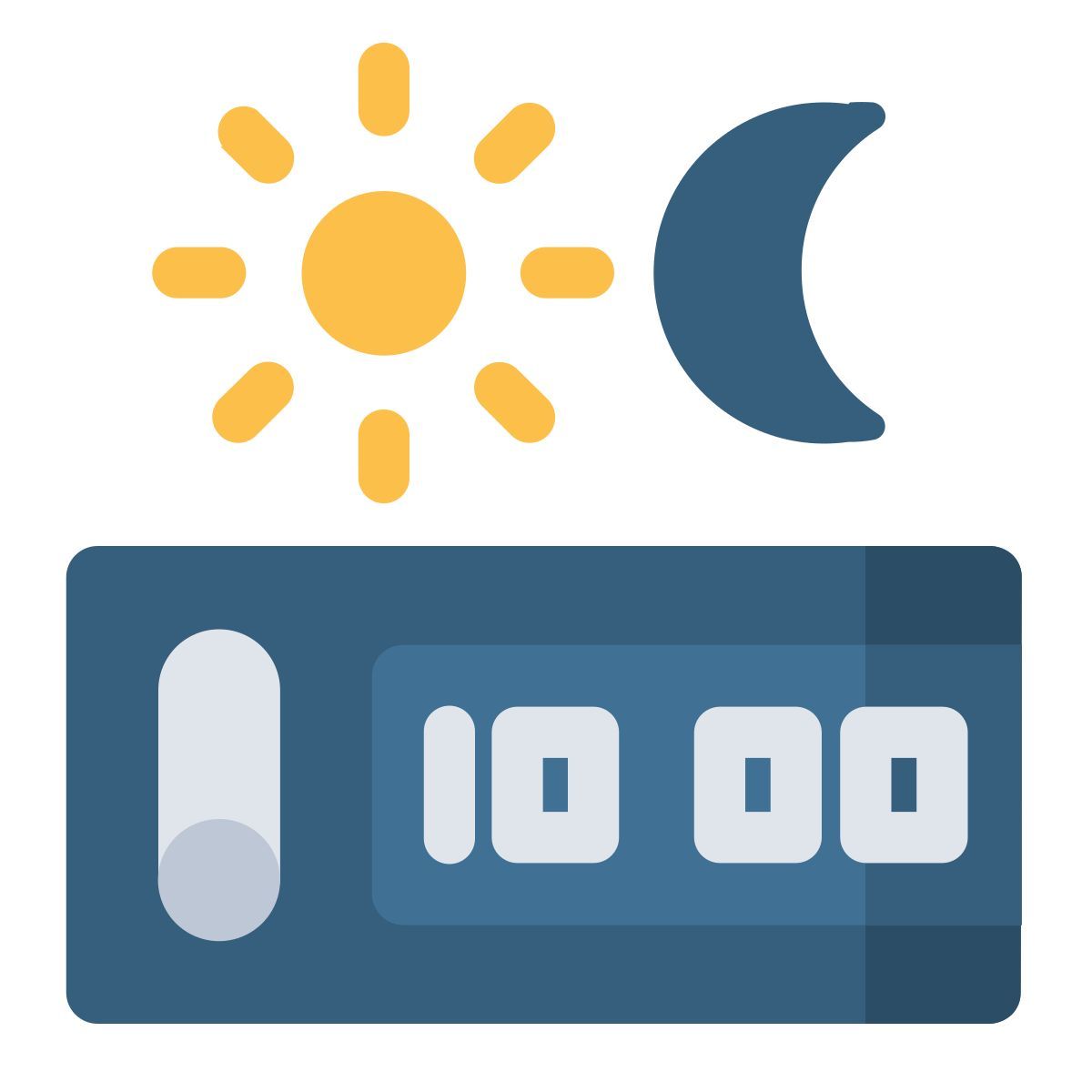 digital alarm clock icon