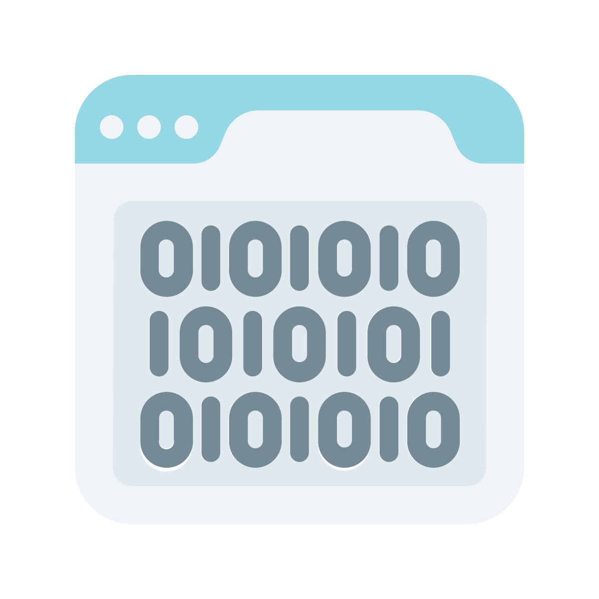 binary code icon