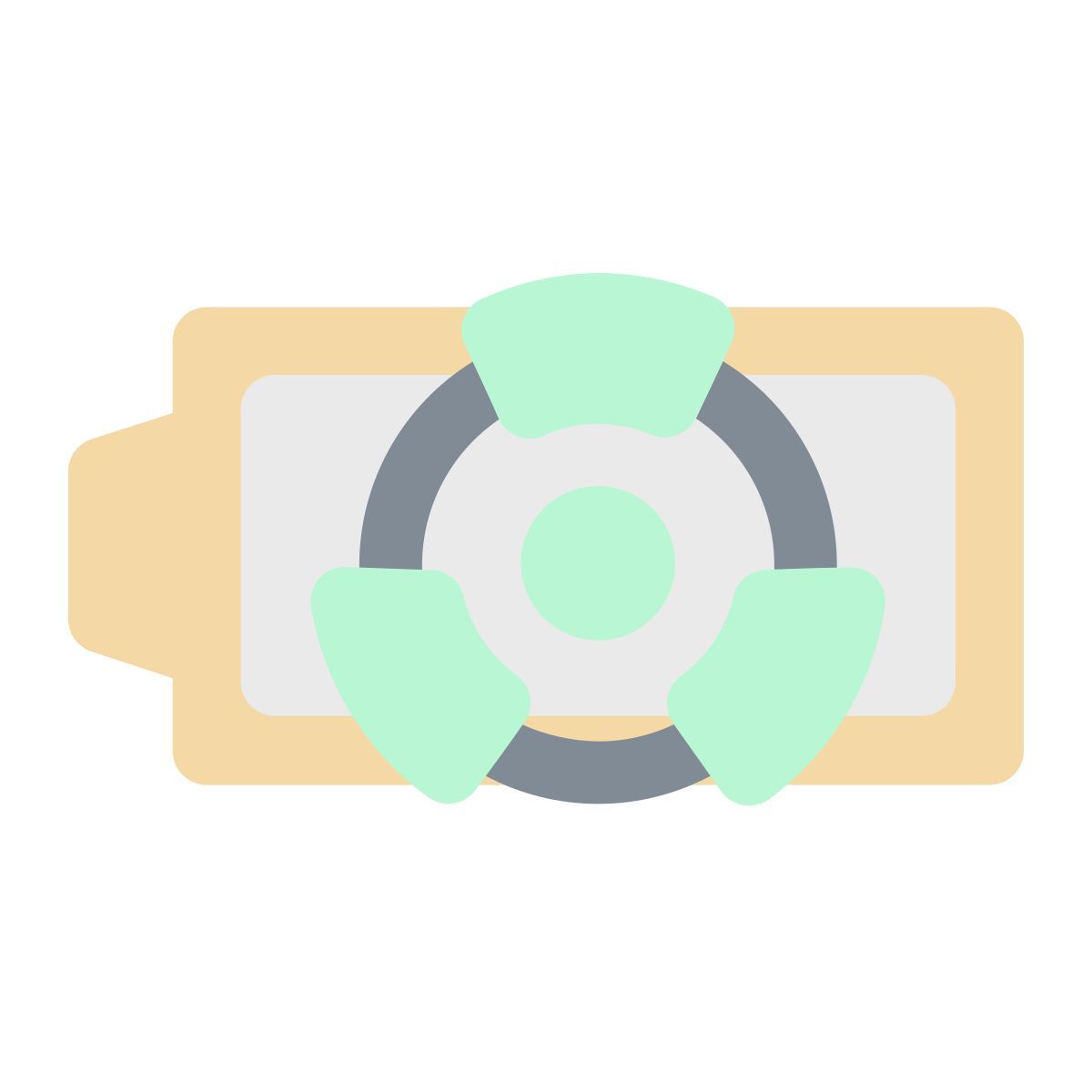 可回收电池 icon