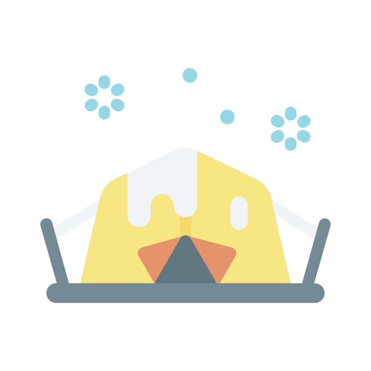 klassisches zelt icon