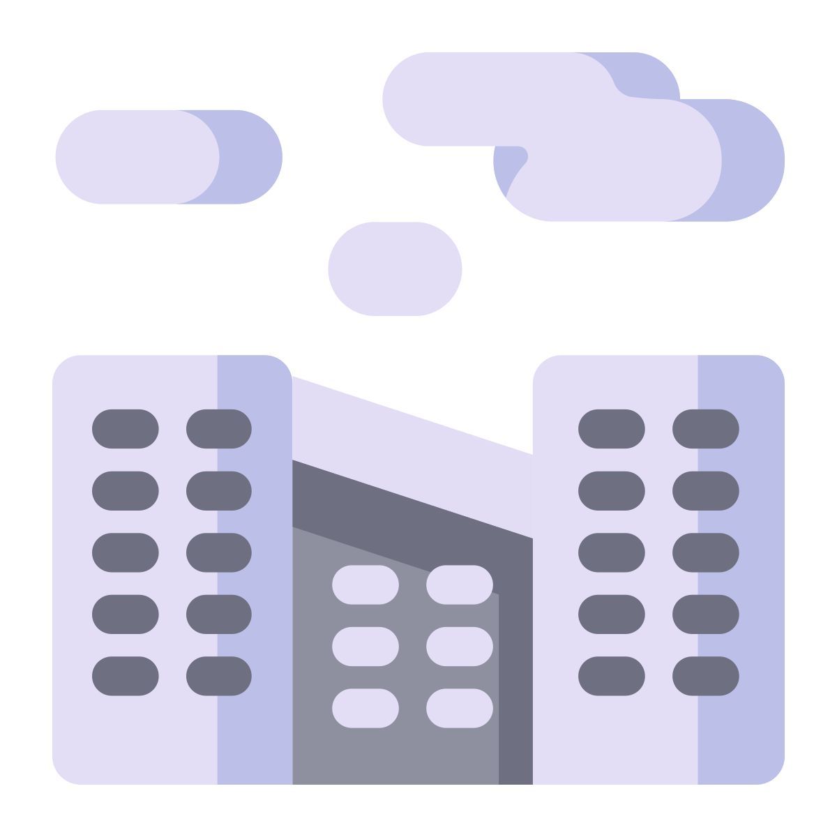 city pollution icon