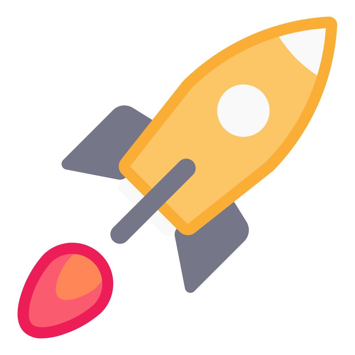 flying rocket icon