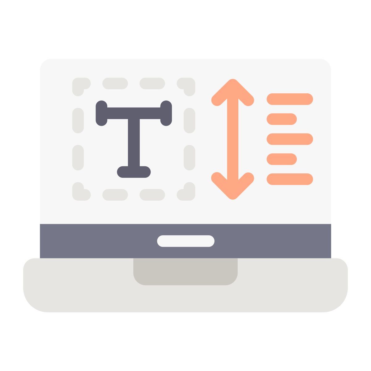 text height icon