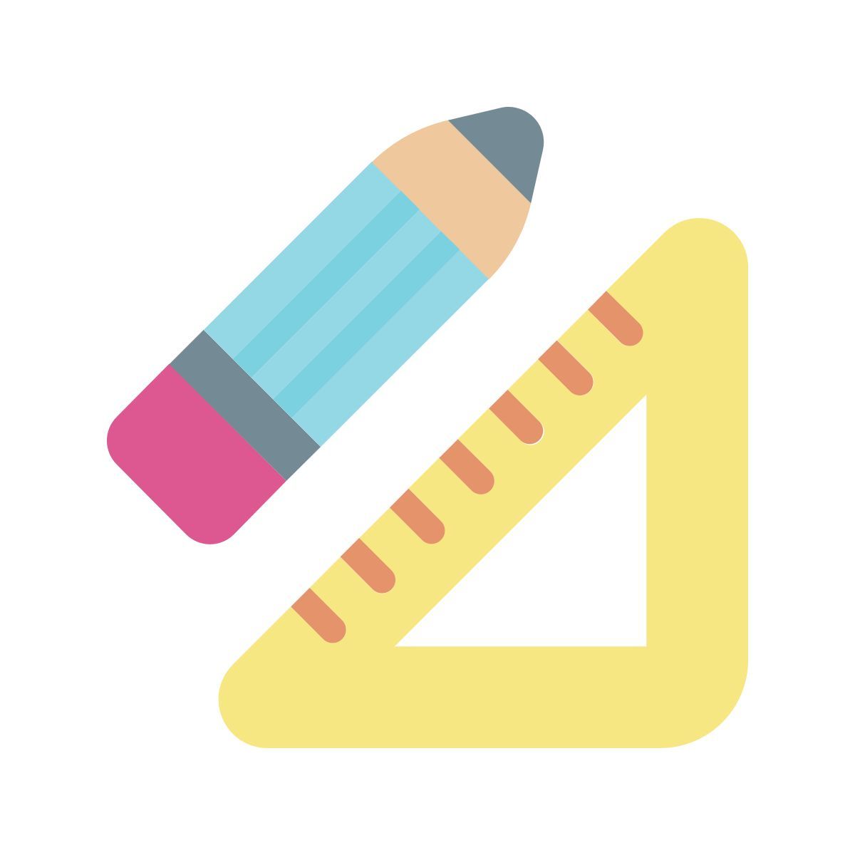 ruler and pencil icon