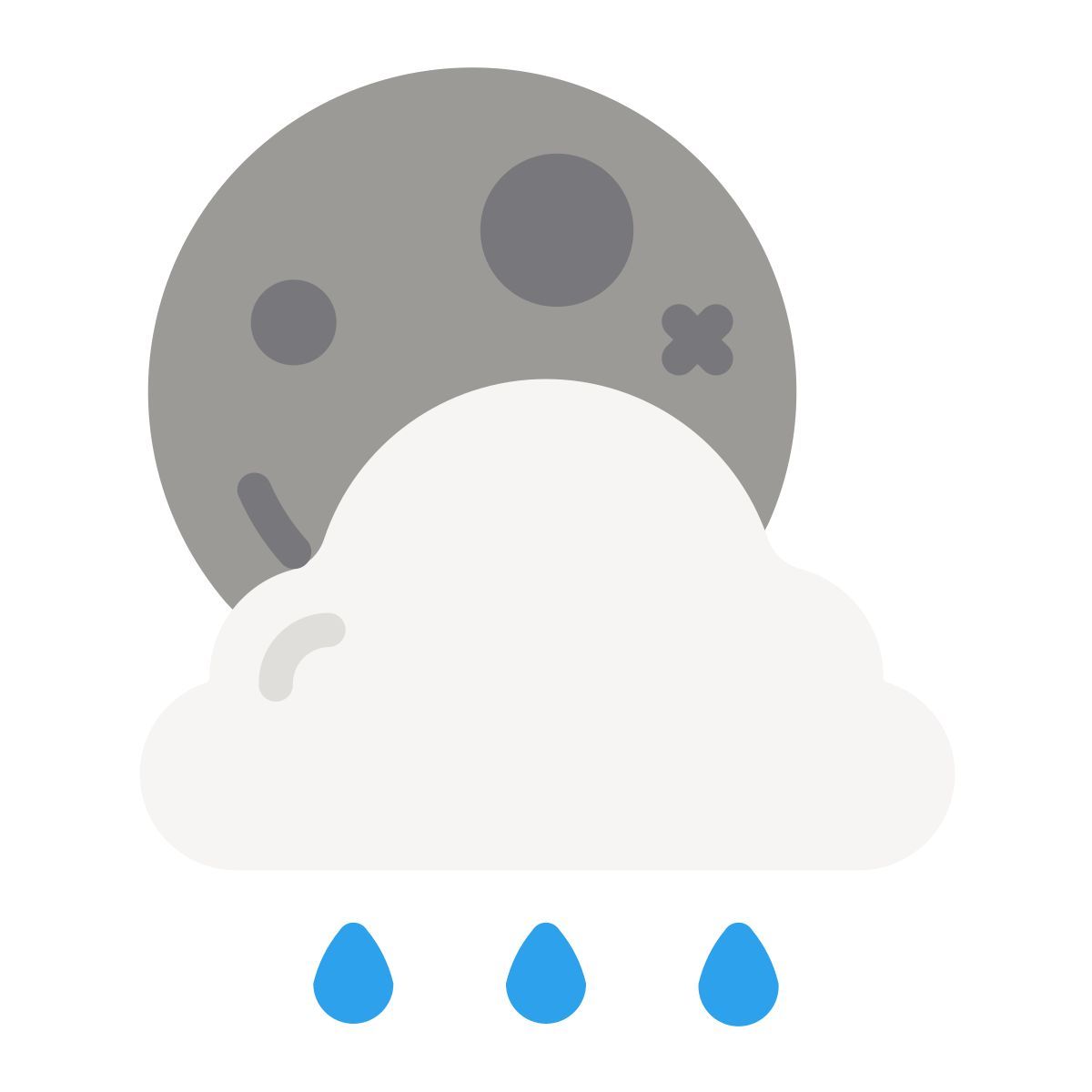 notte parzialmente nuvolosa icon