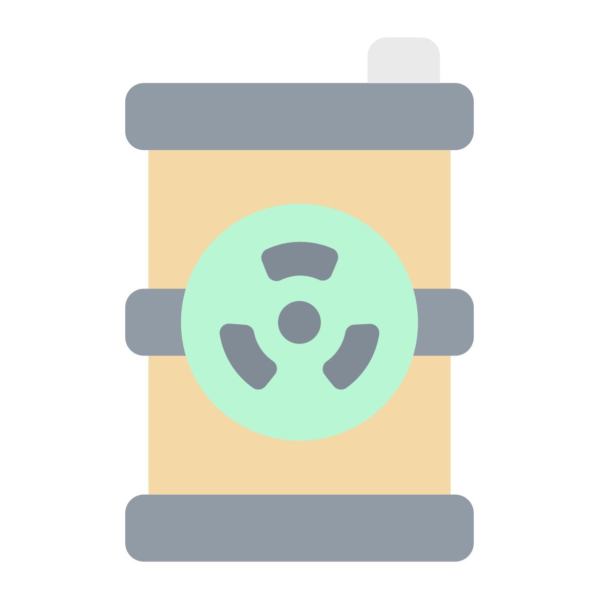 radioactive waste icon