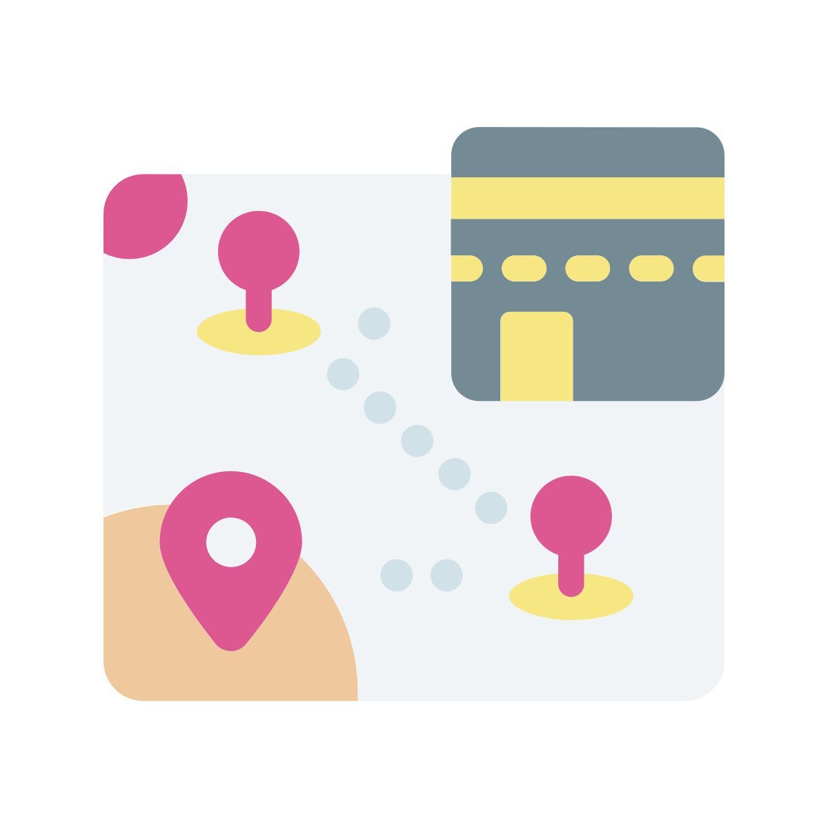 kaaba direction icon