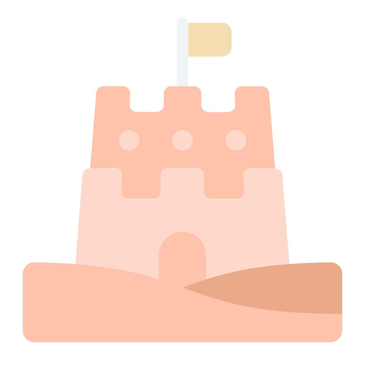 sand castle icon