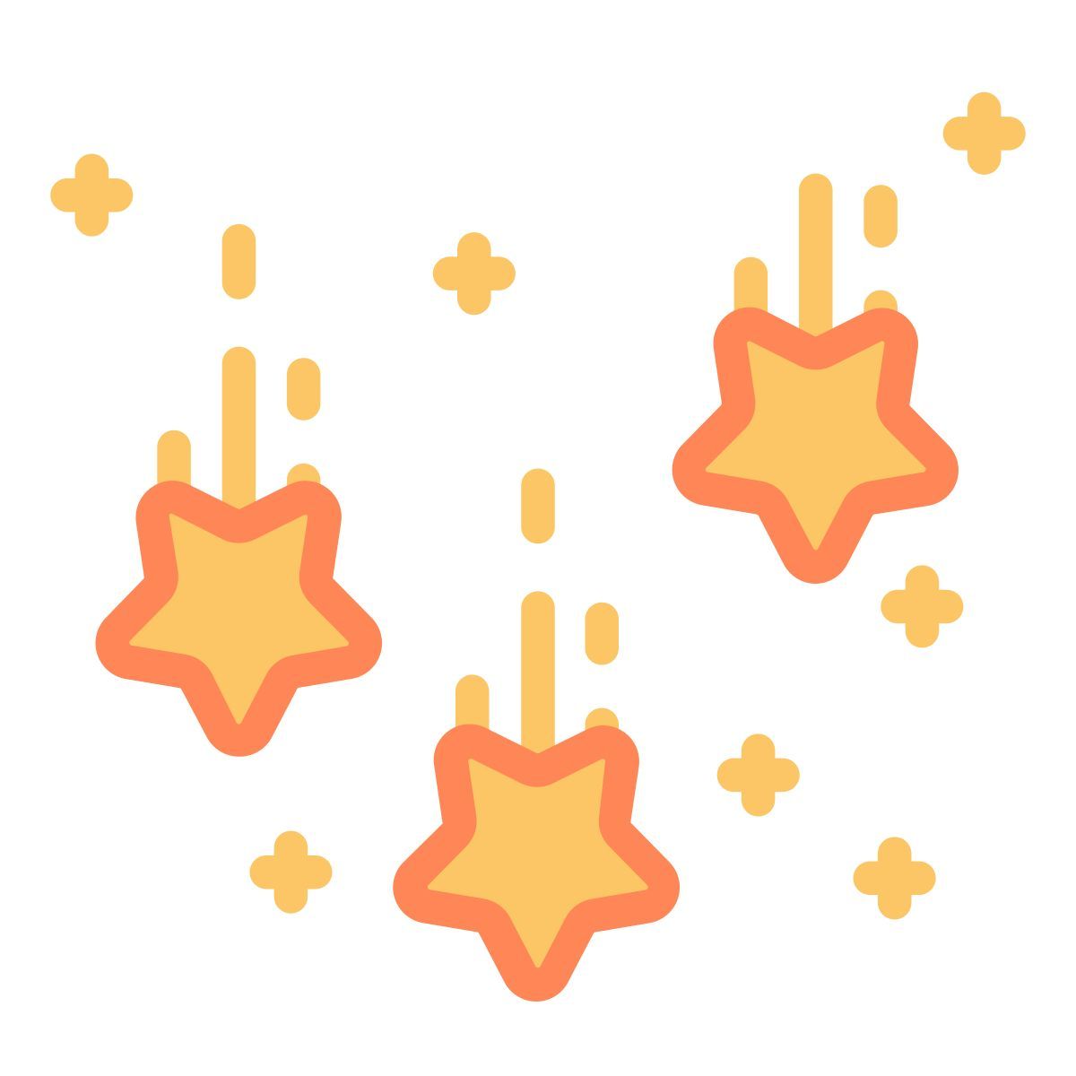 falling stars icon
