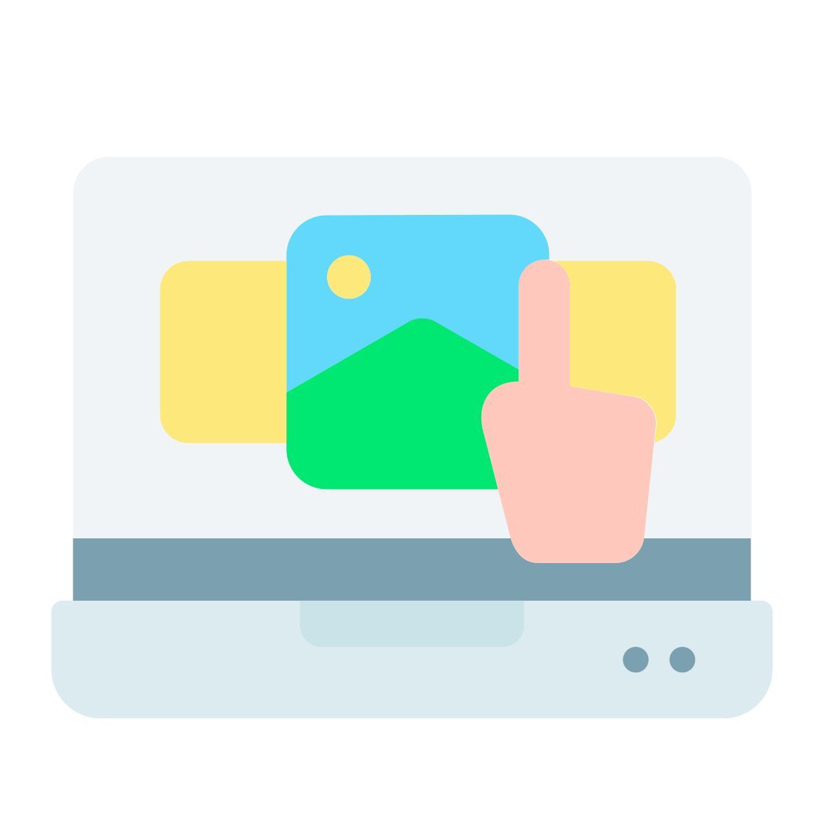 smartphone con pantalla táctil icon