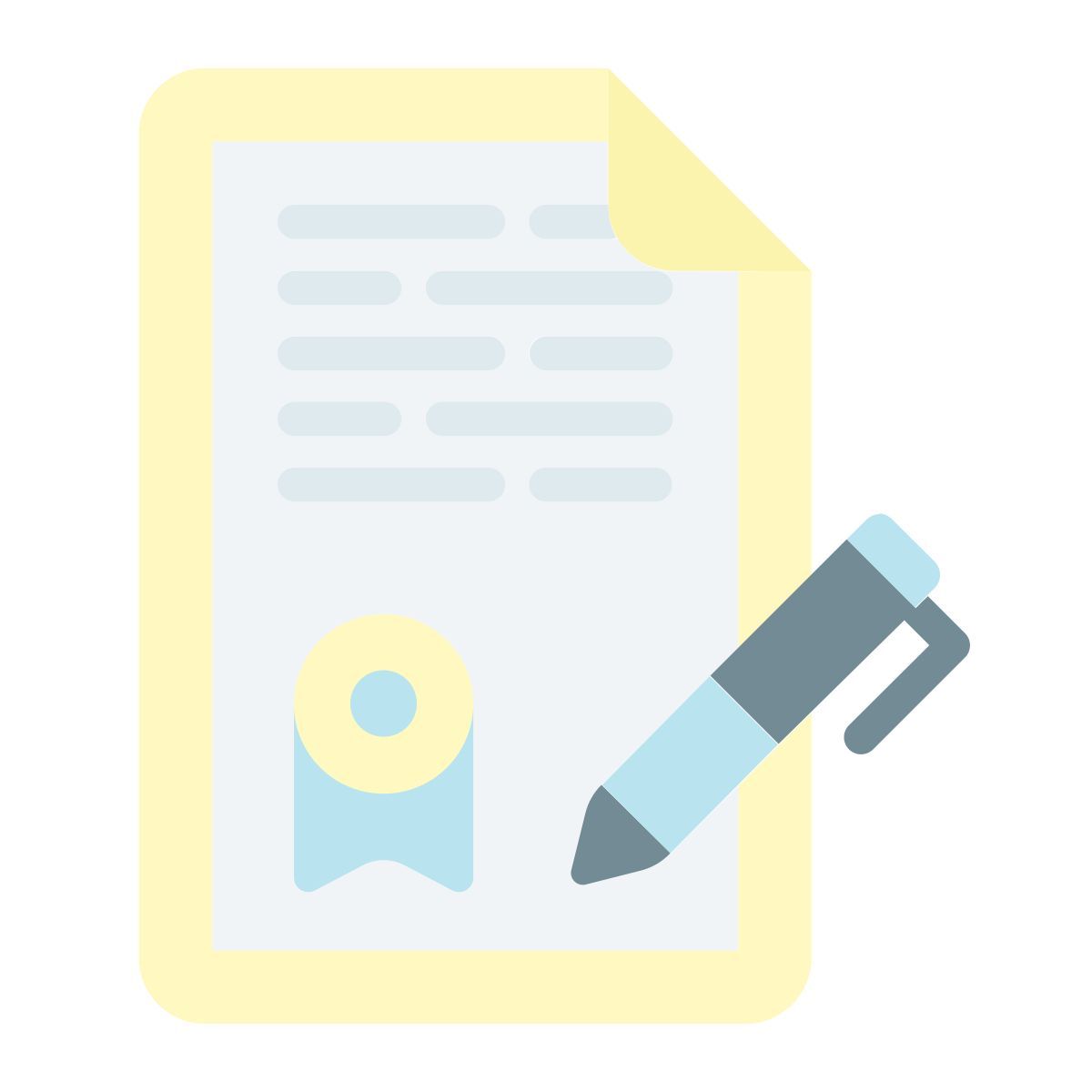 sign paper icon
