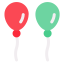 external balloon-new-year-flat-lima-studio icon