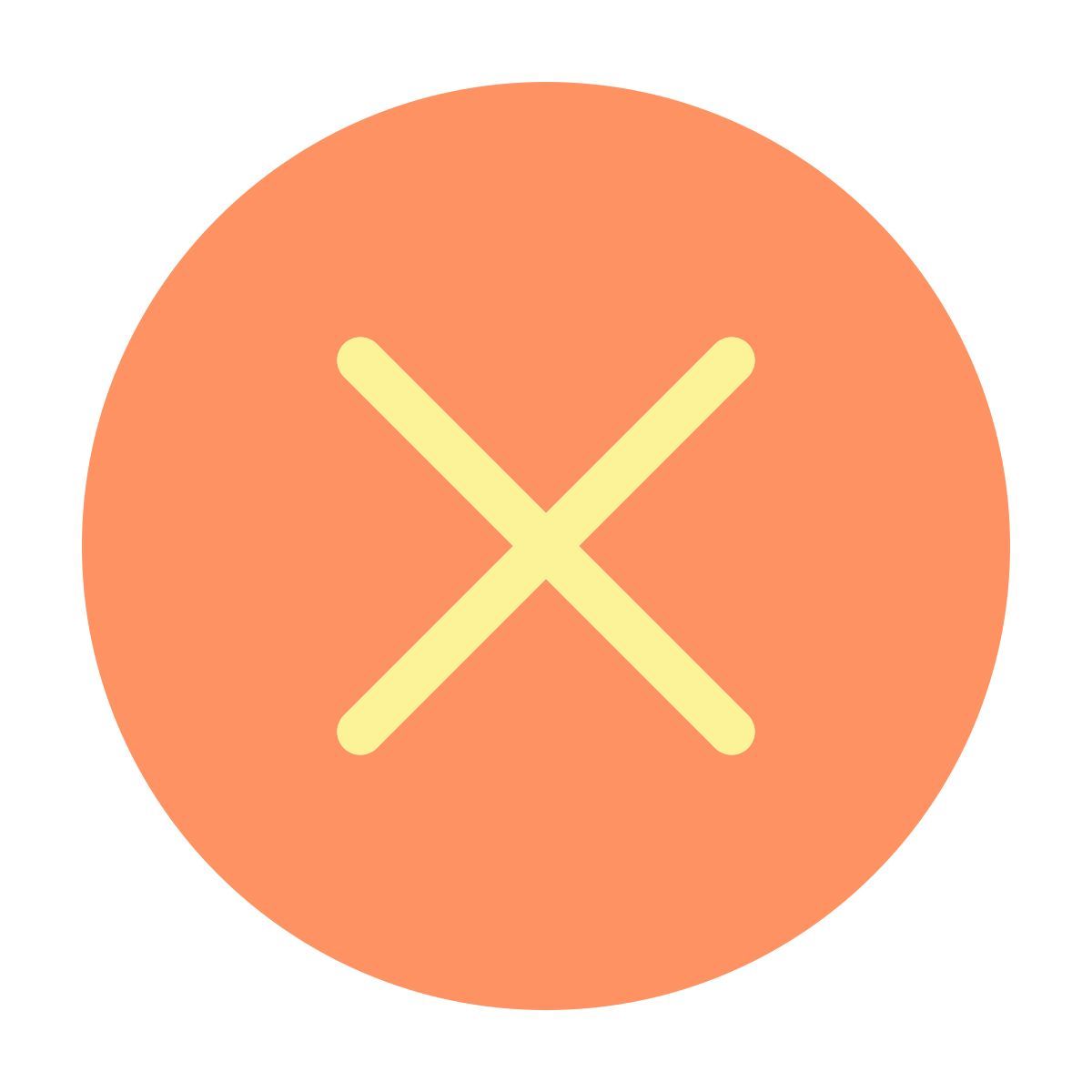 cross in circle icon