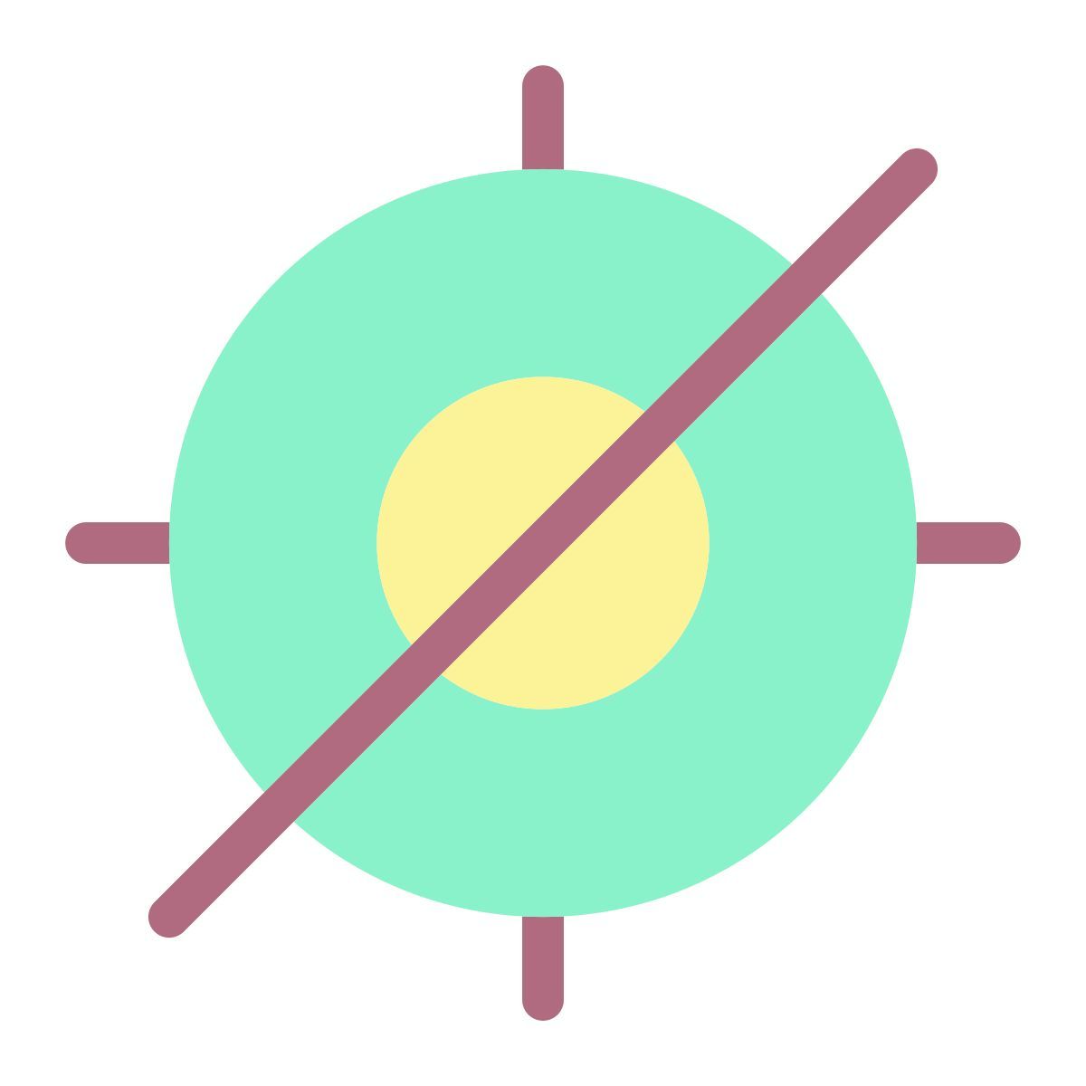crossed aim icon