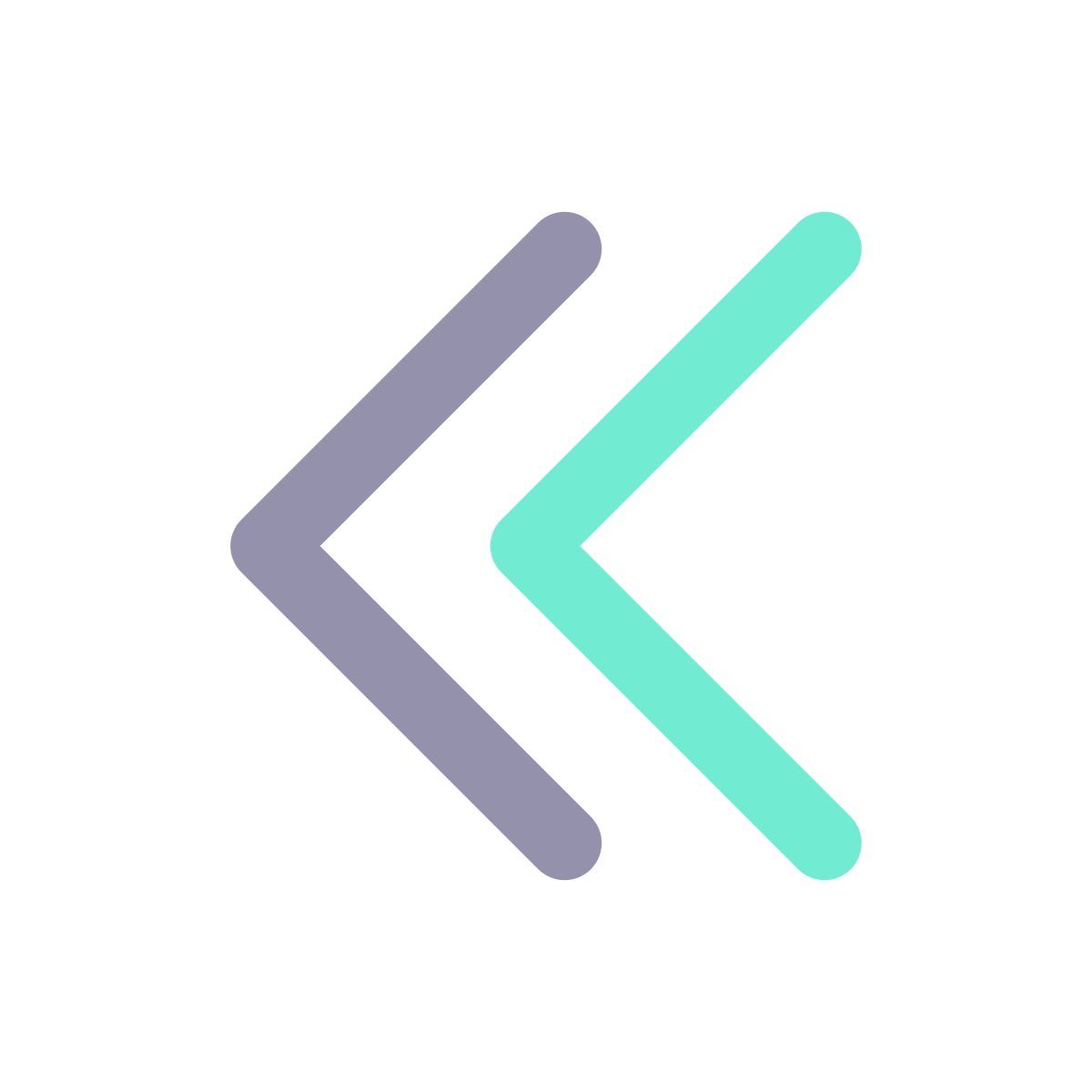 left double arrow icon