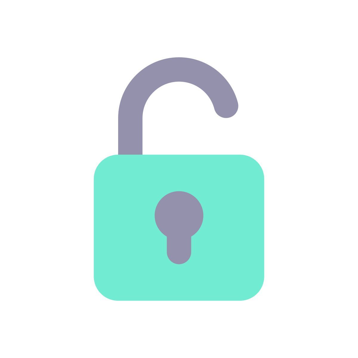 unlocked padlock icon