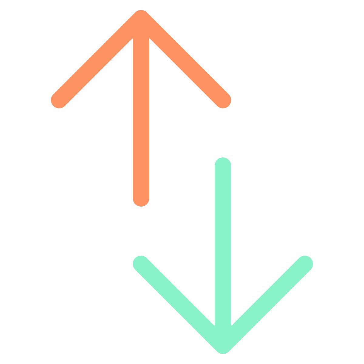 up and down directions icon