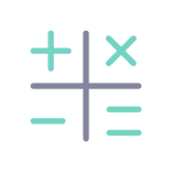 external Calculation-banking-flat-papa-vector icon