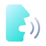 external Speech-Recognition-ui-translator-flat-papa-vector-2 icon