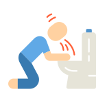 external food-poisoning-allergy-symptoms-flat-flat-papa-vector icon