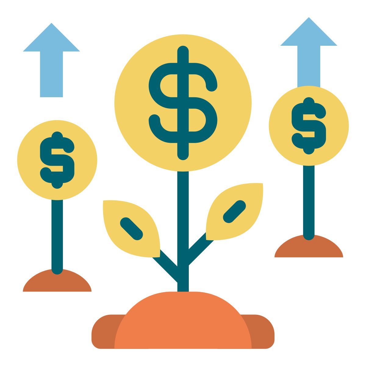 financial growth icon