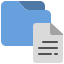 external computer-file-folder-flat-vinzence-studio icon