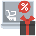 external laptop-sale-and-shopping-flat-vinzence-studio icon