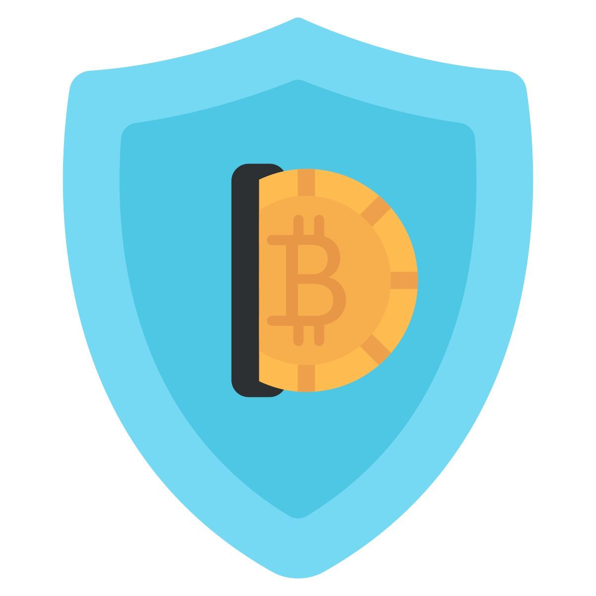 Transacción segura de Bitcoin icon