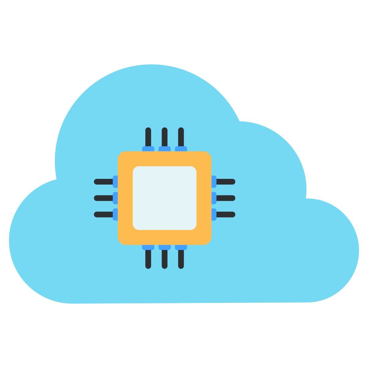 cloud chip icon