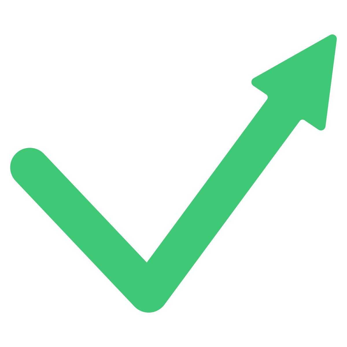 curvy right arrow icon